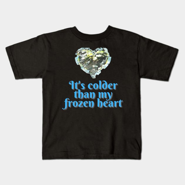 Frozen Heart Kids T-Shirt by Orange Otter Designs